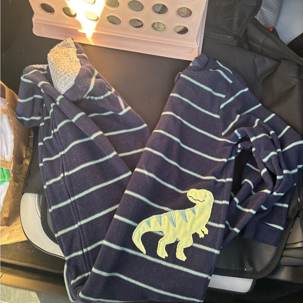 Carter's Navy and Light Blue Dinosaur Pajama Set